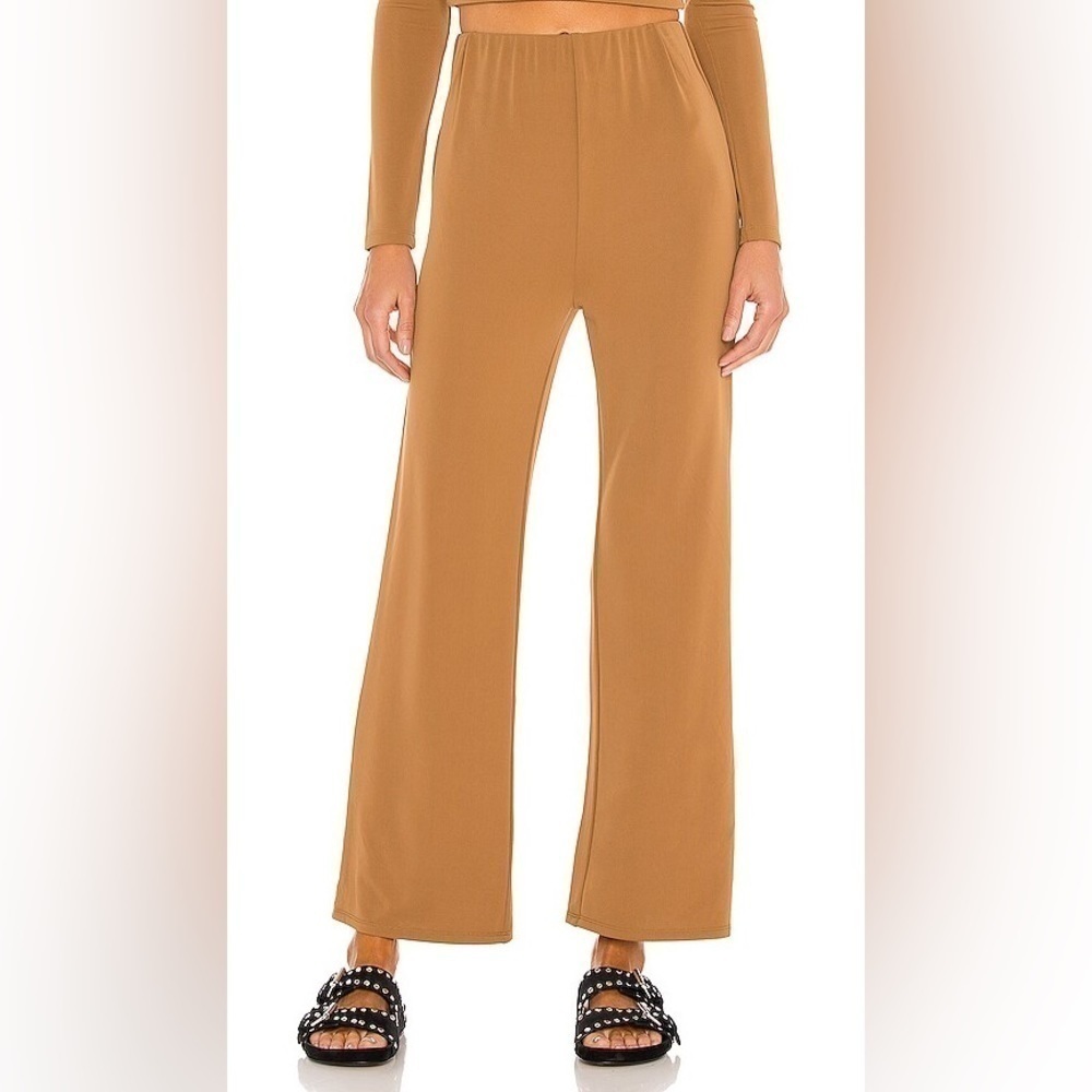 Revolve Song of Style Tan Wide Leg Century Pant XXS